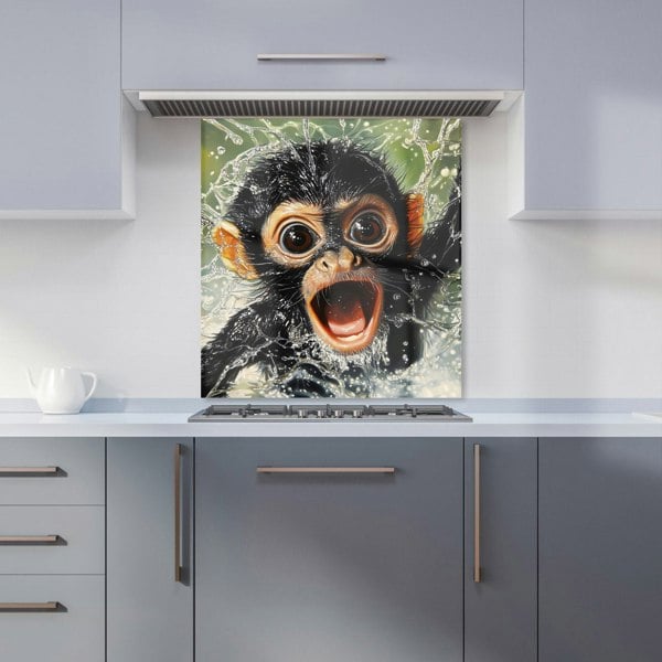 Warren Reed - Designer Wide-Eyed Monkey's Splash Surprise Kitchen Splashback