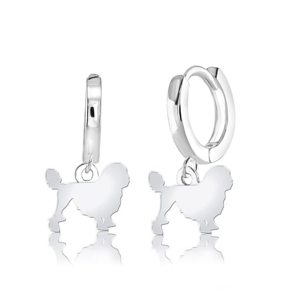 Mylee London Lowchen Silhouette Silver Earrings