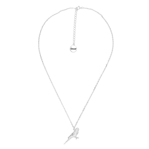 Mylee London Budgie Silver Necklace - Personalised