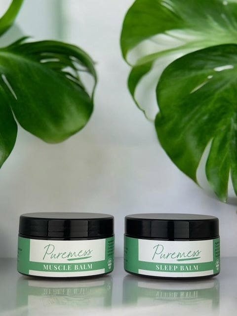 Puremess Rest & Recover Balm Bundle | Sleep Balm & Muscle Balm Duo (100ml)