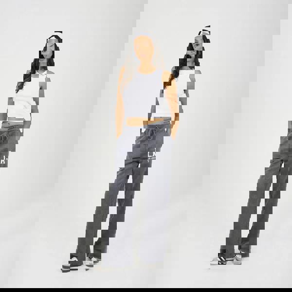 Brave Soul Charcoal Acid Wash Wide Leg Joggers - Charcoal Image 3