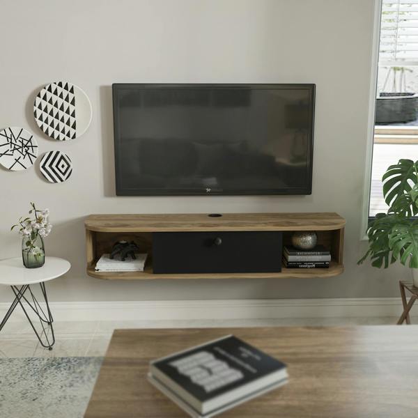 Decorotika Ibarra Floating Tv Stand TV Unit TV Cabinet for TV's up to 55"
