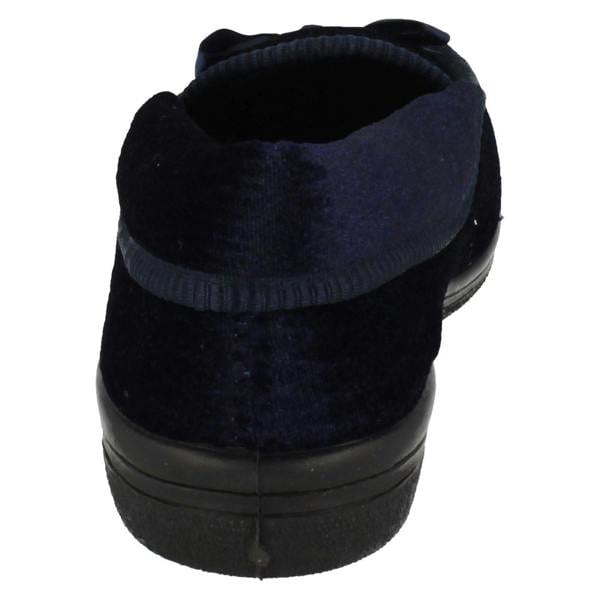 Four Seasons Ladies Four Seasons Full Slippers with Bow Detail