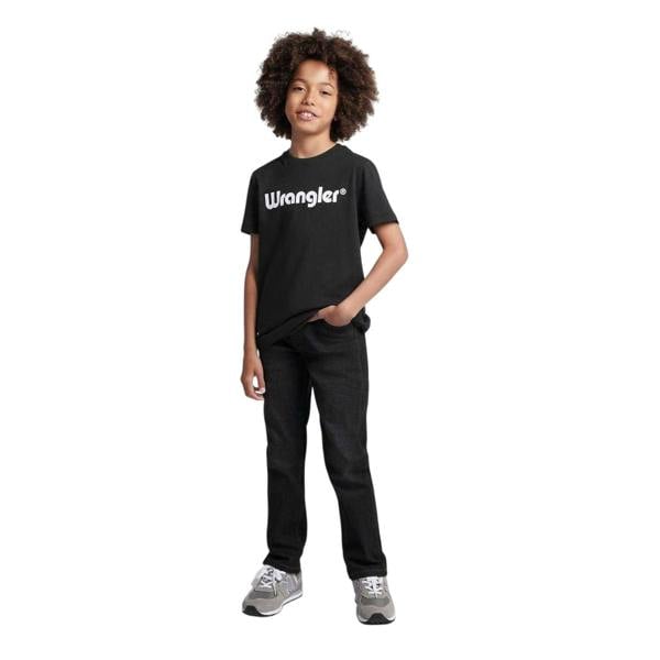Wrangler Childrens/Kids Logo Cotton Regular T-Shirt - Black - 