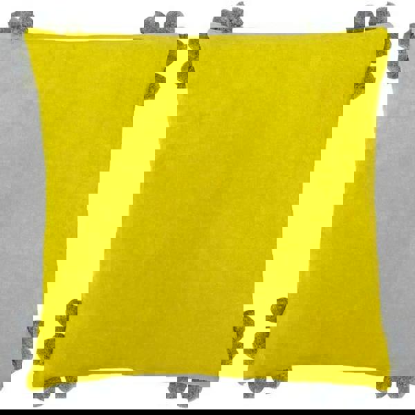 Furn Hoola Pom Pom Cushion Cover - Yellow/Grey