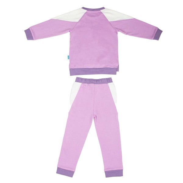 Luca and Rosa Lilac & White Girls Lounge Set