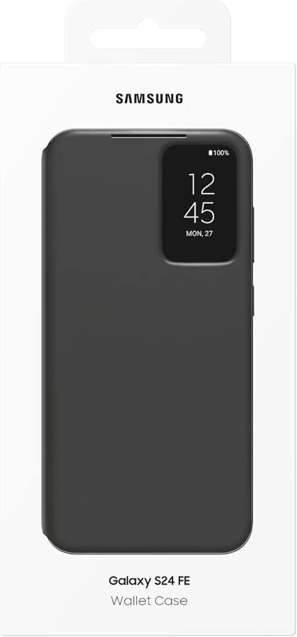 Samsung Galaxy S24 FE Smart View Wallet Case Black EF-ZS721CBEGWW
