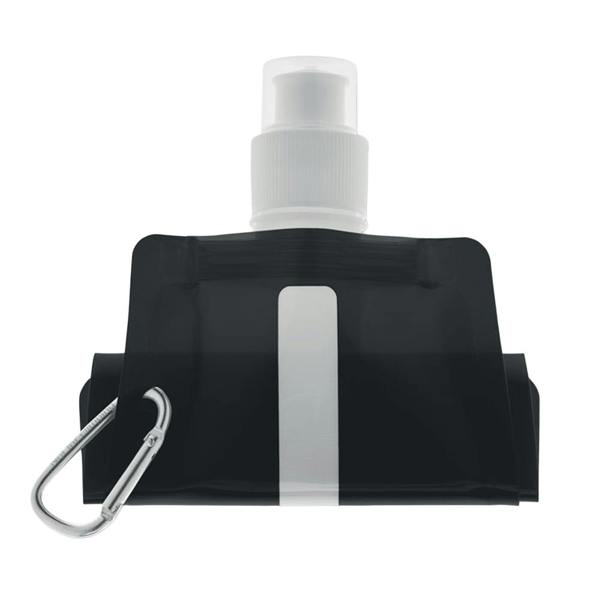 MidOcean Gates Plain Foldable 480ml Water Bottle - Black - 