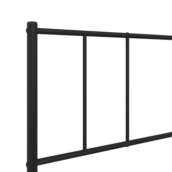 Berkfield Metal Bed Frame with Headboard and Footboard Black 90x200 cm