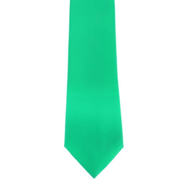Premier Mens Plain Satin Tie (Narrow Blade) (Pack of 2) - Turquoise