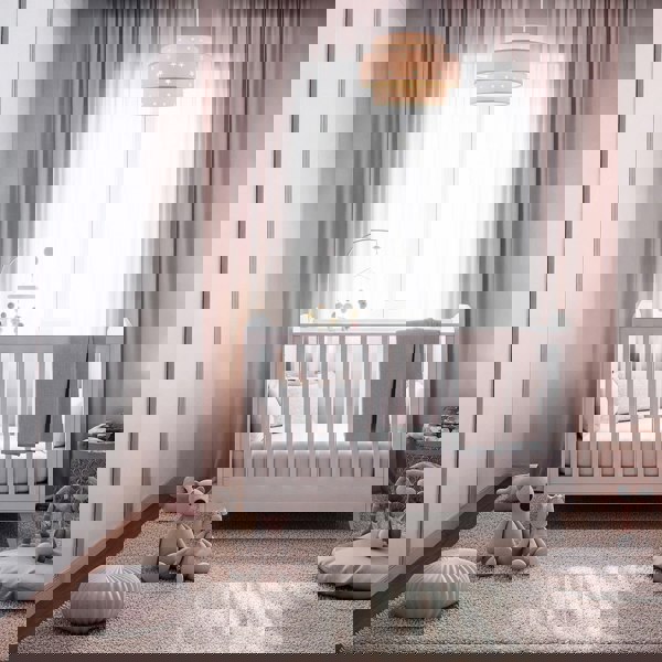 Triple Tier Pink Cotton Fabric Kids Pendant Shade with Stars Decor Image 7