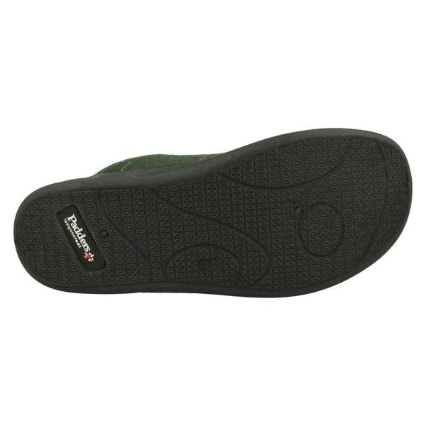 Padders Mens Padders Stag Detailed Mule Slippers Stag