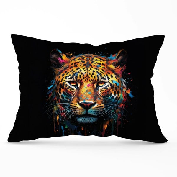 Warren Reed Splashart Leopard Face Cushions