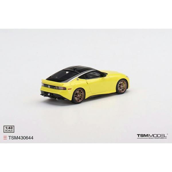 MCSlots Nissan Z Proto Spec 2023 Ikazuchi Yellow LHD 1:43 Scale TSM430644