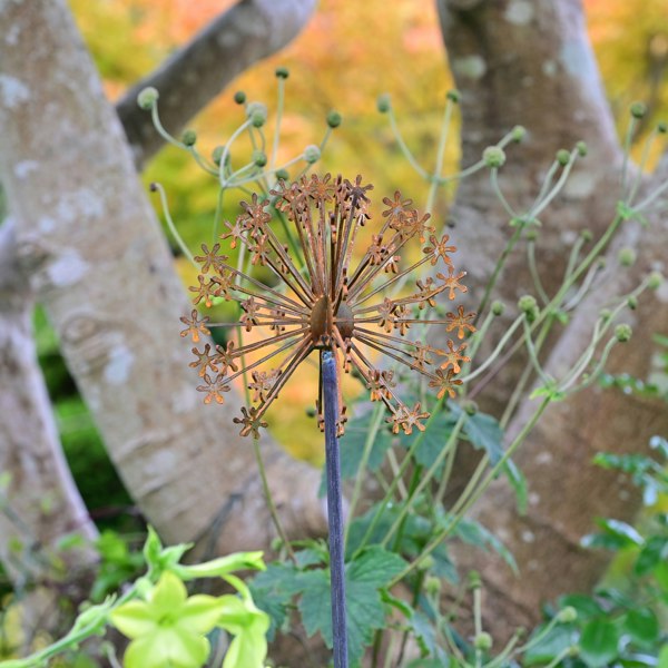 allium metal flower garden ornament