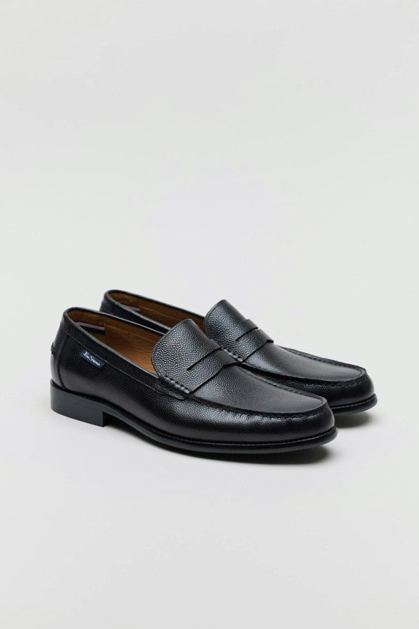 Ben Sherman Hester Leather Men's Black Loafers