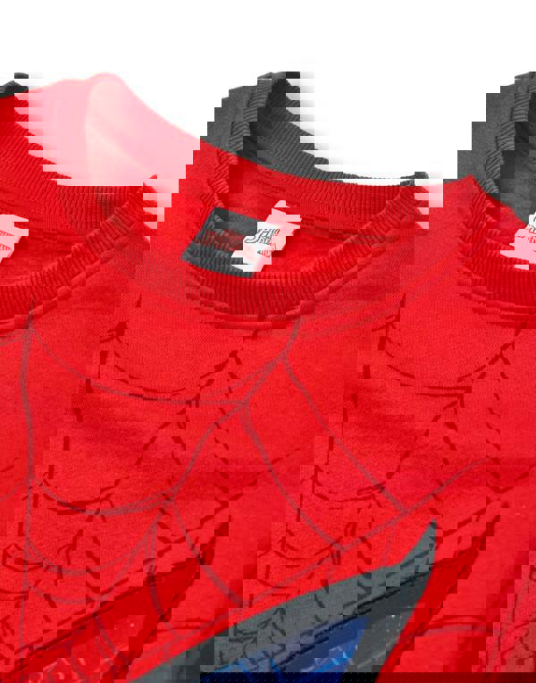 Marvel Boys Red Spiderman Sweatshirt