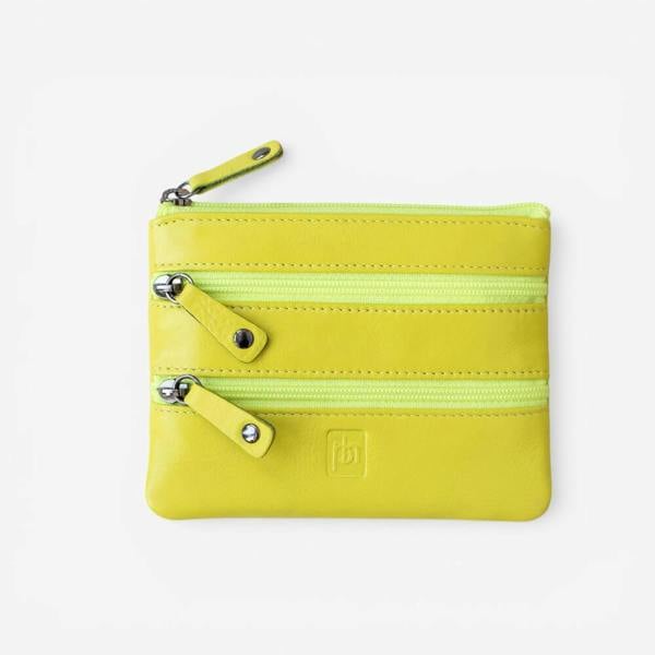 PRIMEHIDE Small 3 Zipper Coin Purse
