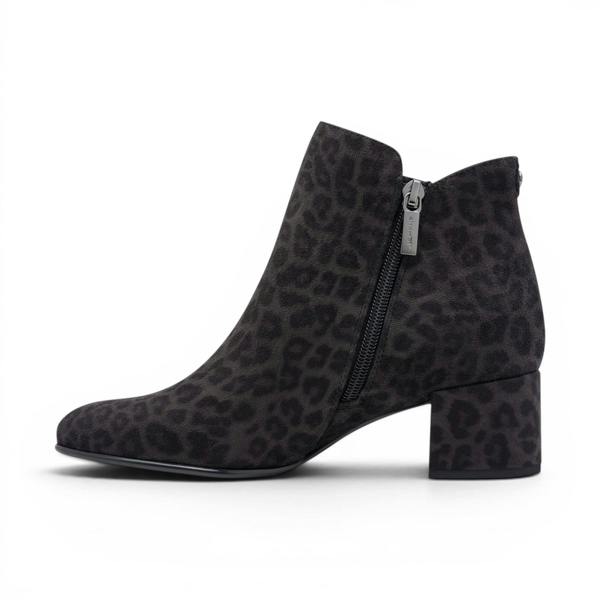 Tamaris Women's Grey Faux Heeled Ankle Boots - 25354-43