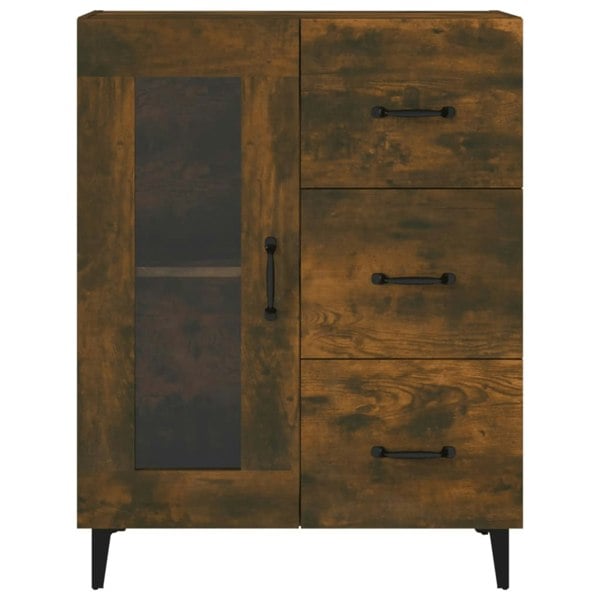 Berkfield Sideboard Smoked Oak 69.5x34x90 cm Engineered Wood