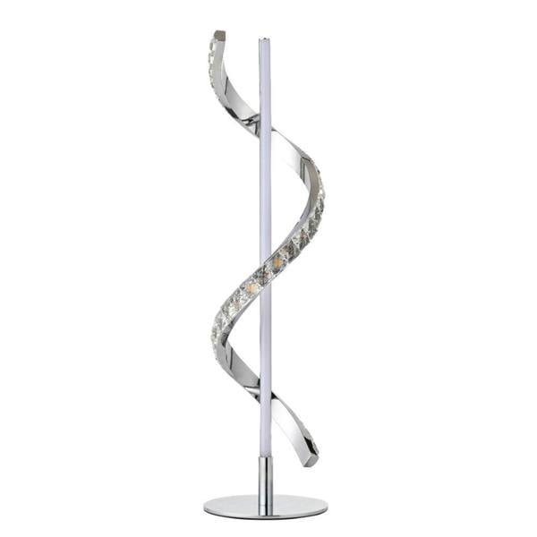 Hyde Chrome And Crystal LED Table Lamp