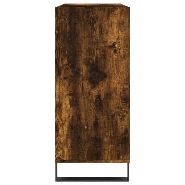 Berkfield Record Cabinet Smoked Oak 84.5x38x89 cm Engineered Wood