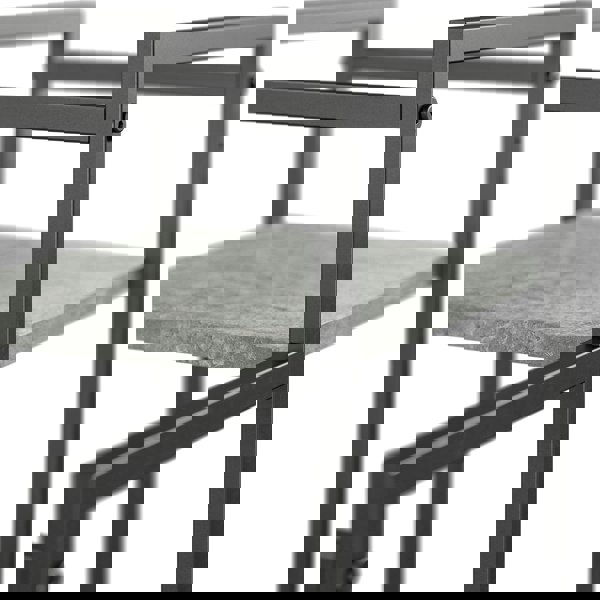 Dorel Home Weston Plant Stand with 3 Shelves Black/Light Concrete