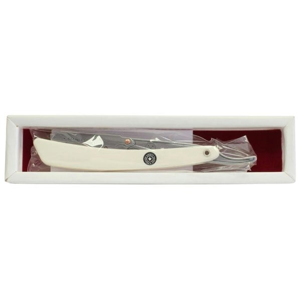 Parker Safety Razor Parker 34R Stainless Steel White Handled Shavette