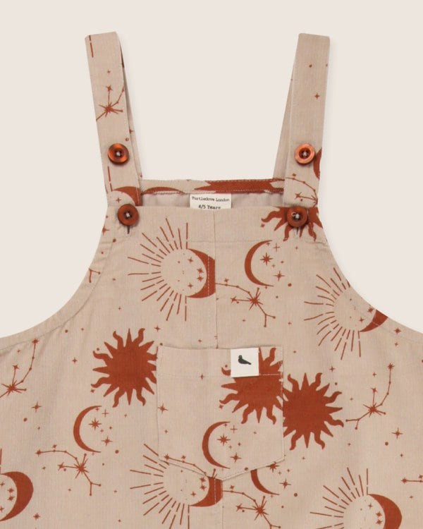 Beige Celestial Print Dungarees - image 4