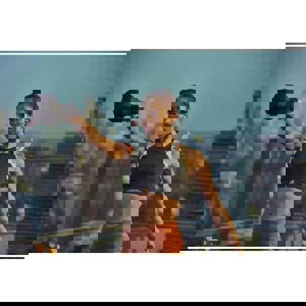 Kettlebell swings using the adidas 8kg kettlebell