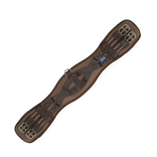 Shires Memory Foam Horse Dressage Girth - Brown