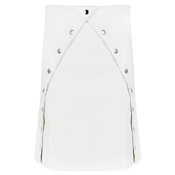 J W Anderson A-Line knee-length skirt in an optic white denim fabric