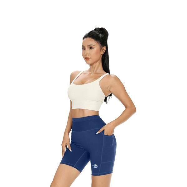 Anniou Compression Biker Shorts - navy