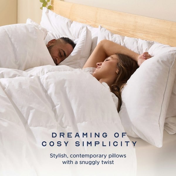 Scandinavian Duck Feather And Down Medium Support Pillow