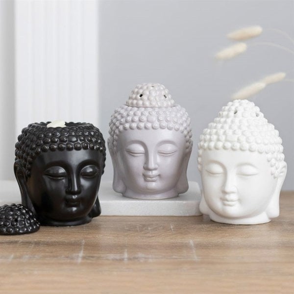 Serano White Buddha Head Oil Burner