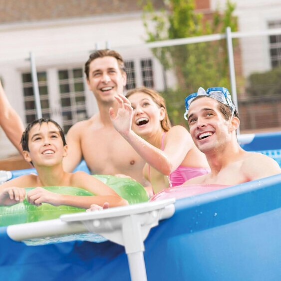 INTEX Rectangular Pool Metal Frame 260 X 160 X 65cm