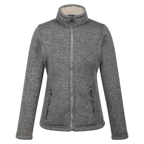 Regatta Women's Razia II Full Zip Fleece Jacket - Storm Grey/Light Vanilla