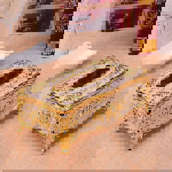 smartbies Vintage Tissue Box Cover Storage Paper Napkin Holder for Bathroom, Bedroom or Living Room