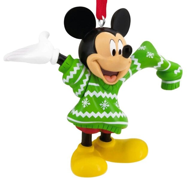 Disney - Mickey Mouse in Oversized Jumper Christmas Tree Ornament