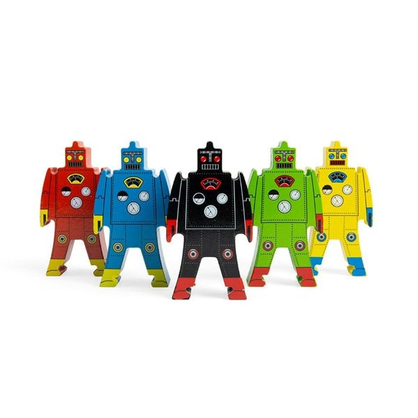 NeeDoh Wood Stacking Robots