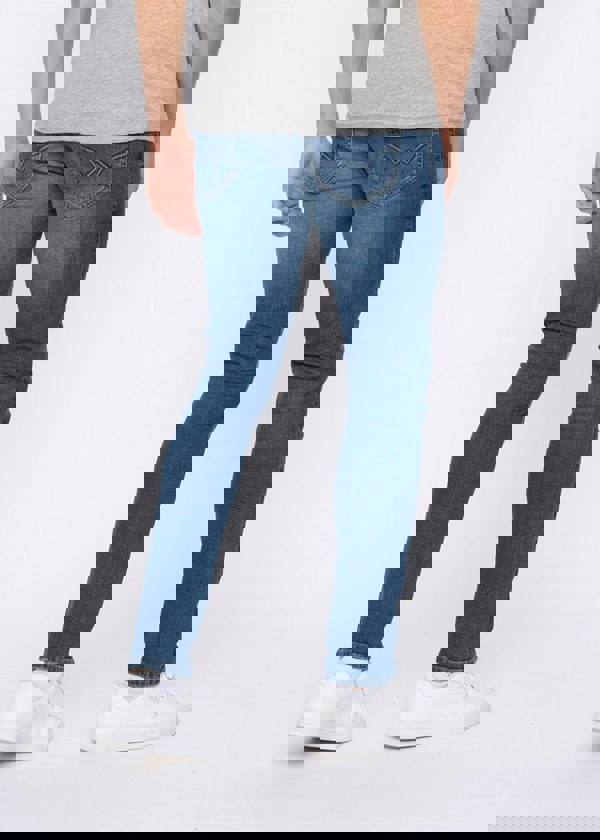 Duck and Cover Overburg Tapered Jeans Mid Wash