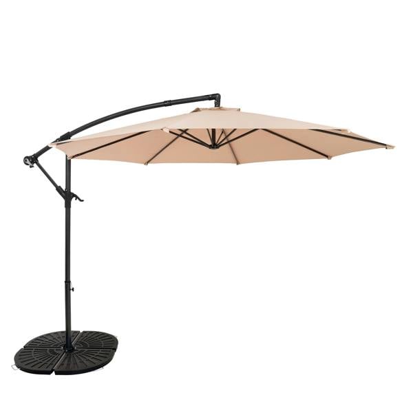 Jardi Cantilever Parasol 3m With Full Fan Base – Beige