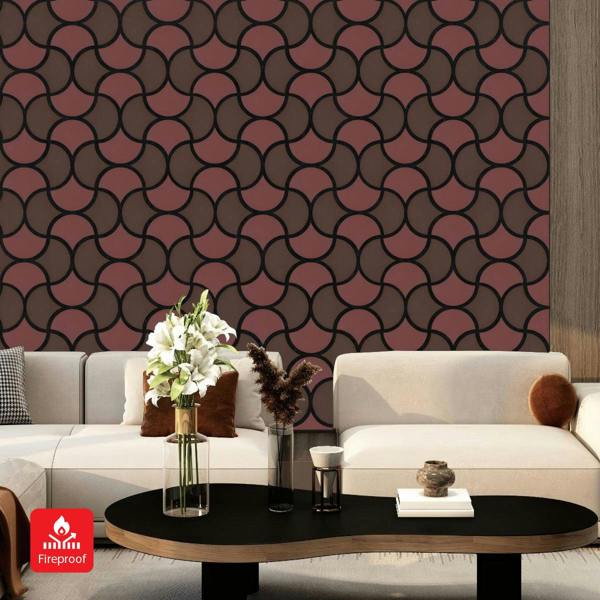 Britwall Wave Arc Design Acoustic Wall Panel - Soundproof PET + MDF  Size: 665 x 665 x17 mm (Pack of 4)