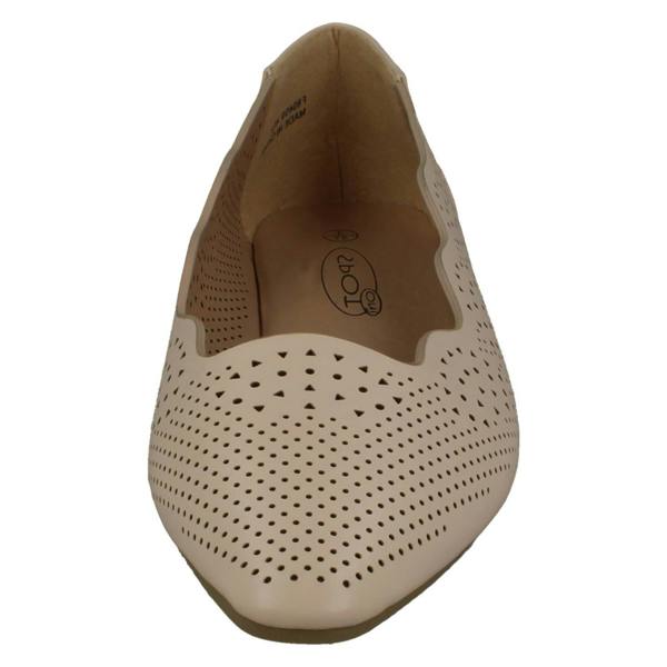 Spot On Ladies Slip On Ballerina Flat Shoes F80459