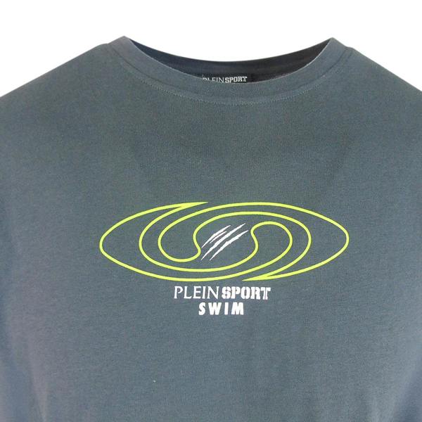 Plein Sport Spiral Logo Dark Grey T-Shirt