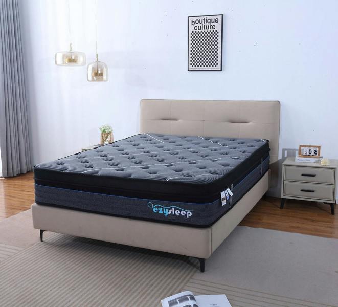 Ezysleep 30cm Graphite Harmony Spring Foam Mattress