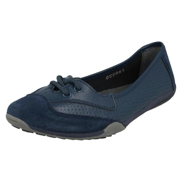 Down to Earth Ladies Down To Earth Flat Comfort Ballerinas