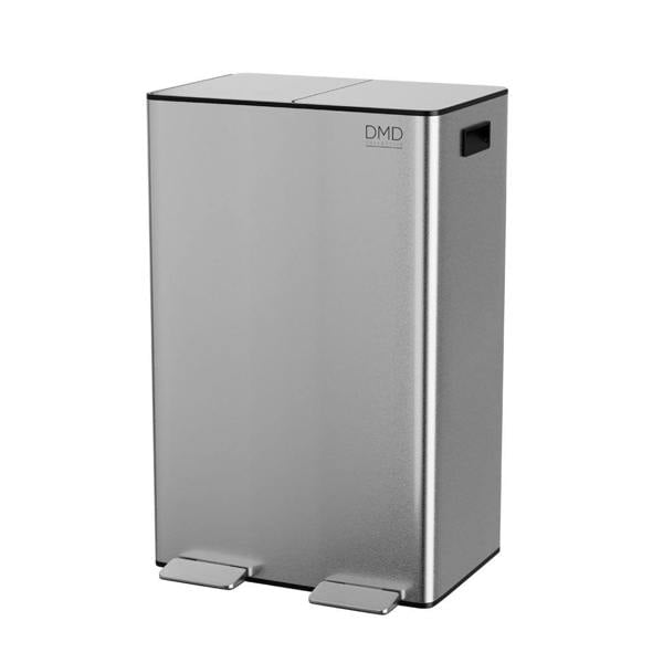 DMD Collective Dual Kitchen Bin – 60L Stainless Steel Waste & Recycling Bin