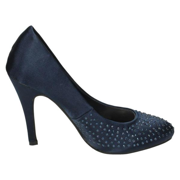 Anne Michelle Ladies Anne Michelle Diamante Court Shoes