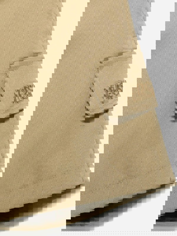 Versace Baby Boys Logo Cargo Shorts in Beige